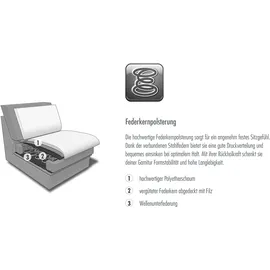 die planbar »MP-IN20126 L-Form mit Federkern-Polsterung« mit Kopfteilverstellung, optional Sitztiefen- & Armteilverstellung