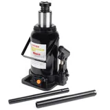 Wiltec Hydraulischer 20t Flaschen-Wagenheber, Stempelwagenheber mit Slow down Funktion, 244-449 mm