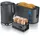 Arendo 3-teiliges Frühstücksset, Wasserkocher ELEGANT 1,5l, 4-Scheiben Toaster, 6er Eierkocher, Grau