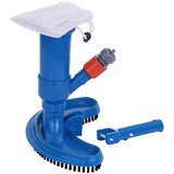 your GEAR Pool Bodensauger JV-C Venturi - Poolsauger für Poolreinigung - Effektive Reinigung mit umlaufender Bürste & Venturirohr - Anschließbar an Gartenschlauch - Saugbürste + Auffangsack
