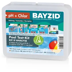 Test-Kit zur optimalen Messung des Chlorgehalts und pH-Werts