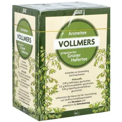 Vollmers präparierter grüner Hafertee Filterbeutel