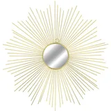 Mojawo Goldener Wandspiegel Metall Ø65cm-D56870