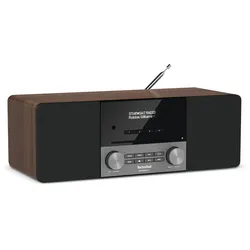Bluetooth DAB+, FM Radio Tragbar (Schwarz, Silber, Walnuss) DigitRadio 3 