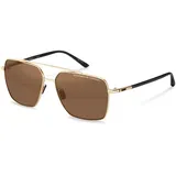 Porsche Design P8974 Polarisierte Sonnenbrille - Gold / Black - Brown/CAT3P