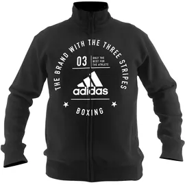 adidas Community Line Zipperjacke Herren Schwarz/Weiß S