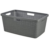 Curver Wäschekorb Jute Grau, 70% recycelbar