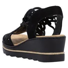 Rieker Sandalette Damen Schwarz 37