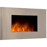 Chemin'Arte Wandkamin Pure Inox Silber