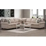 xl moebel gmbh Modern Wohnzimmer Ecksofa-L-Form Design Beige Möbel Luxus Sofa Einrichtung