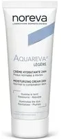 Noreva Laboratoires Aquareva® Crème hydratante texture légère 24h 40 ml