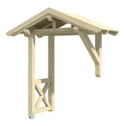 SKANHOLZ Vordach »Siegen 3«, 247 x 116 cm (BxT), nordische Fichte, natur - beige