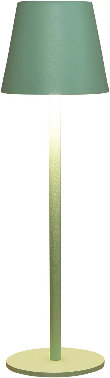 LED Lampe 9x26,5cm Touch mit USB Anschluß wiederaufladbar  - grün