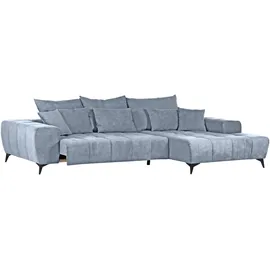 GUTMANN FACTORY Ecksofa Blau, (jeansblau), B:300cm H:60cm T:205cm, 95% Polyester 5% Nylon, Sofas