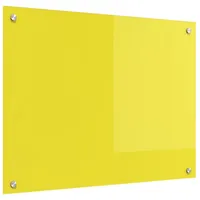 VidaXL Küchenrückwand Gelb 80x60x0,6 cm Hartglas
