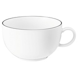 SELTMANN WEIDEN 6er Set Seltmann Kaffeetasse Lido 350 ml Porzellan Schwarz L (Large)