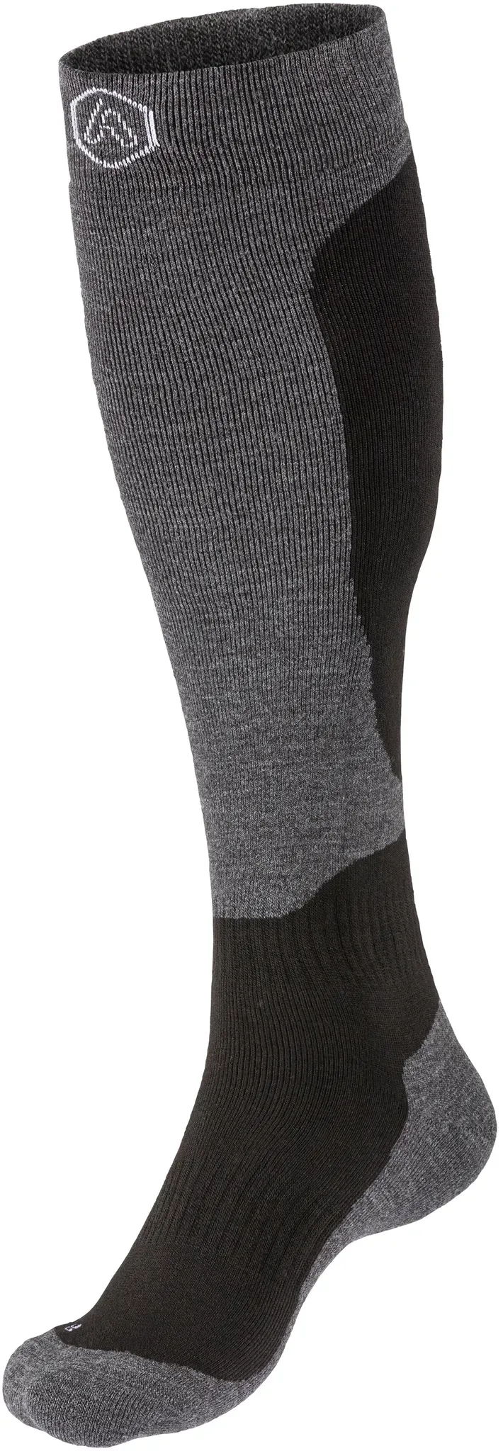 Apollo Kniestrümpfe »ADULTS SKI SOCKS DESIGN«, (2er Pack), Unisex, hoch, mit Logostickerei in zwei verschiedenen Designs Apollo multi black 39-42