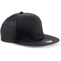 Beechfield 5 Panel Snapback Cap schwarz One Size