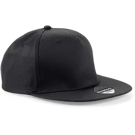 Beechfield 5 Panel Snapback Cap schwarz One Size