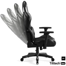 Diablo Chairs X-Ray Gaming-Stuhl schwarz/weiß Small