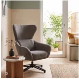 Mr. Deko Ohrensessel Marconia Polyester 82 x 94 x 102 cm Grau drehbar