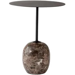 &Tradition Lato LN8 Beistelltisch, emparador marmor / schwarz