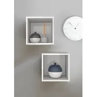 Home Affaire Wandregal Infinity 2 tlg. 28 x 30 x 29 cm Weiß