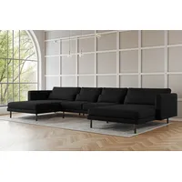 Fun Möbel Wohnlandschaft U-Form Sofa AGADA in Stoff Verita