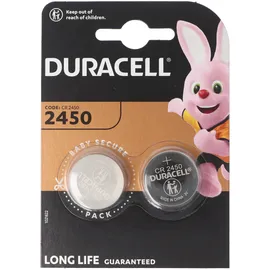 Duracell CR2450 3V Batterie Lithium Knopfzelle Batterien im 2er Blister