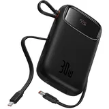 Baseus PPQD4-20C, 20000 mAh, Lithium Polymer (LiPo), 7,3 V, 30 W, Schwarz