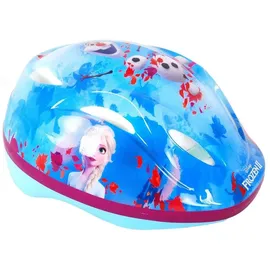 Volare Kinder Fahrrad Helm Schutzhelm Kinderhelm Frozen Eiskönigin Elsa Blau - Blau