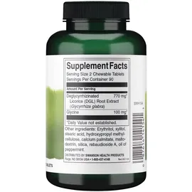 Swanson DGL Deglycyrrhizinierter Süßholzwurzelextrakt Kautabletten 180 St.