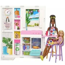 Barbie Ferienhaus Puppe und Spielset (HRJ77)