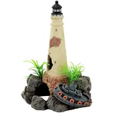 Aquatlantis Leuchtturm mit Boot
