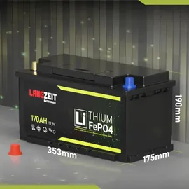 LANGZEIT Batterien Langzeit Lithium Batterie 170Ah 12V