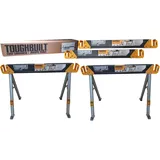 ToughBuilt Sägebock Arbeitsbock Baustellentisch klappbar (2 Stück) TB-C550-2