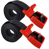 Baumarktplus Spanngurt Zurrgurt Klemmschloss mit Gummischutzkappe1 tlg 2 m x 2,5 cm 500 kg
