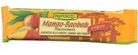 RAPUNZEL Tranches de fruits bio, mangue-baobab Barre 40 g