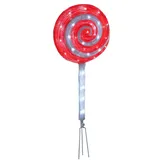 Marelida LED Acryl Lolli XXL Gartendeko Weihnachtsdeko Lollipop Lutscher H:70cm