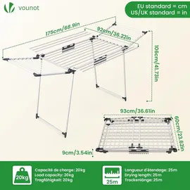 VOUNOT 25 m Weiß