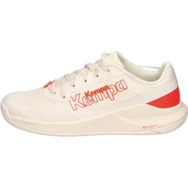 Kempa Hallen-Sport-Schuhe Kourtfly Three W in beige/fluo rot