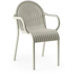 Tom Dixon - Groove Gartenarmlehnstuhl, putty