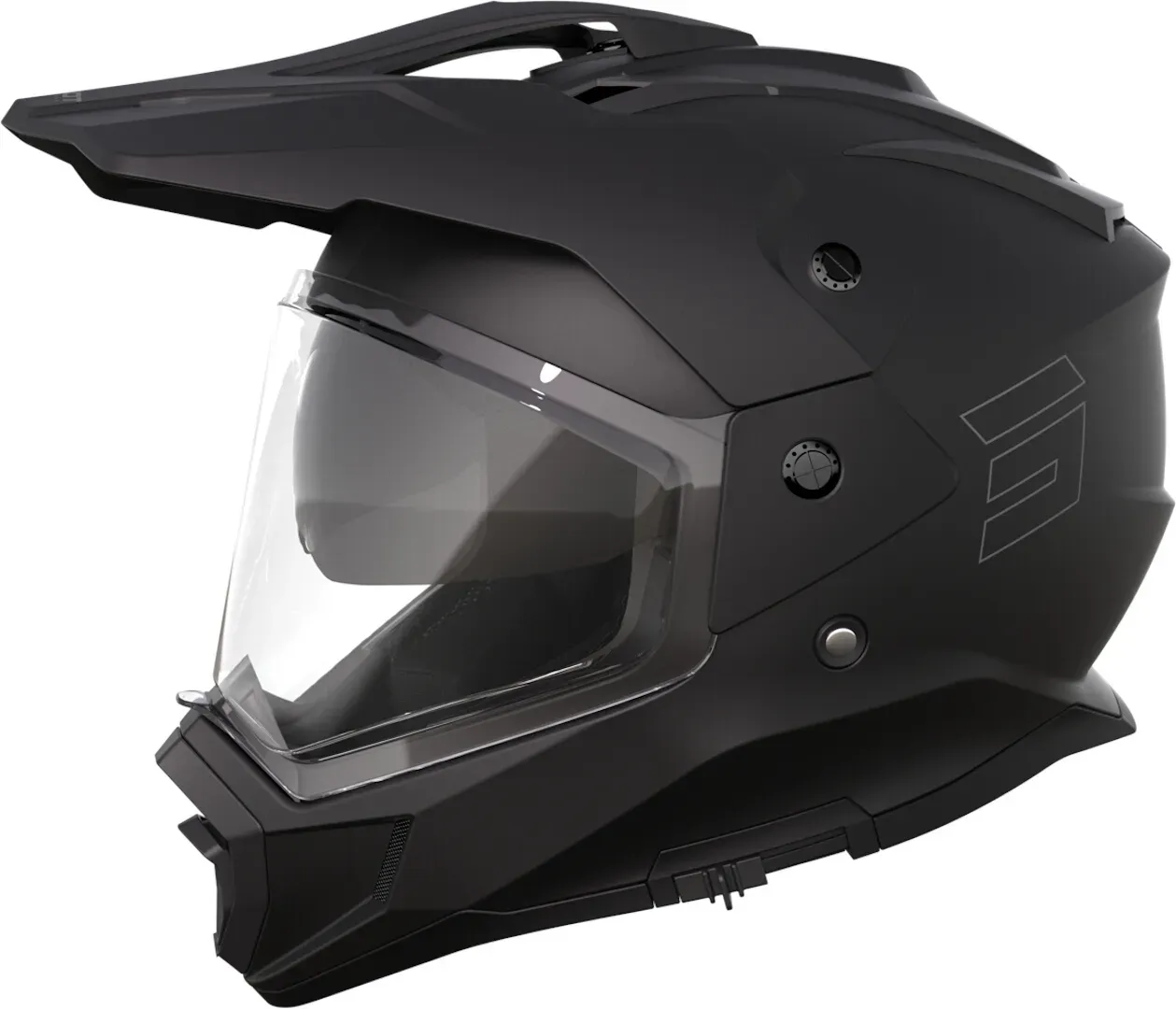 Shot Trek Solid Motorcross helm, zwart, XS Voorman