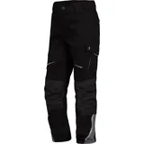 Triuso Flex-Line Kinder Bundhose Arbeitshose Reflex Cargohose Junior Hose (schwarz-grau, 122/128)