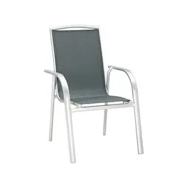 barths Palermo Stapelsessel 59 x 62 x 93 cm silber/anthrazit