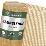 Haga – zaunblende 85% in 0,9m Breite (Meterware) Sichtblende Windschutz beige