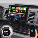 DYNAVIN Android Autoradio Navi für VW T5 T6 Caddy Tiguan Sharan Skoda, 10,1 Zoll Radio mit Wireless Carplay und Android Auto | Head-up Display | Inkl. DAB+: D9-V10W Premium Flex