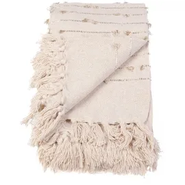 Douceur d'intérieur Golden Sunset Plaid 125 x 150 cm Beige/Weiß