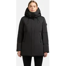 khujo Kurzmantel "Allap", Damen, Gr. L (40), schwarz, Obermaterial: 55% Baumwolle, 45% Polyester. Innenfutter: 100% Nylon.