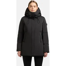 khujo Kurzmantel "Allap", Damen, Gr. L (40), schwarz, Obermaterial: 55% Baumwolle, 45% Polyester. Innenfutter: 100% Nylon.